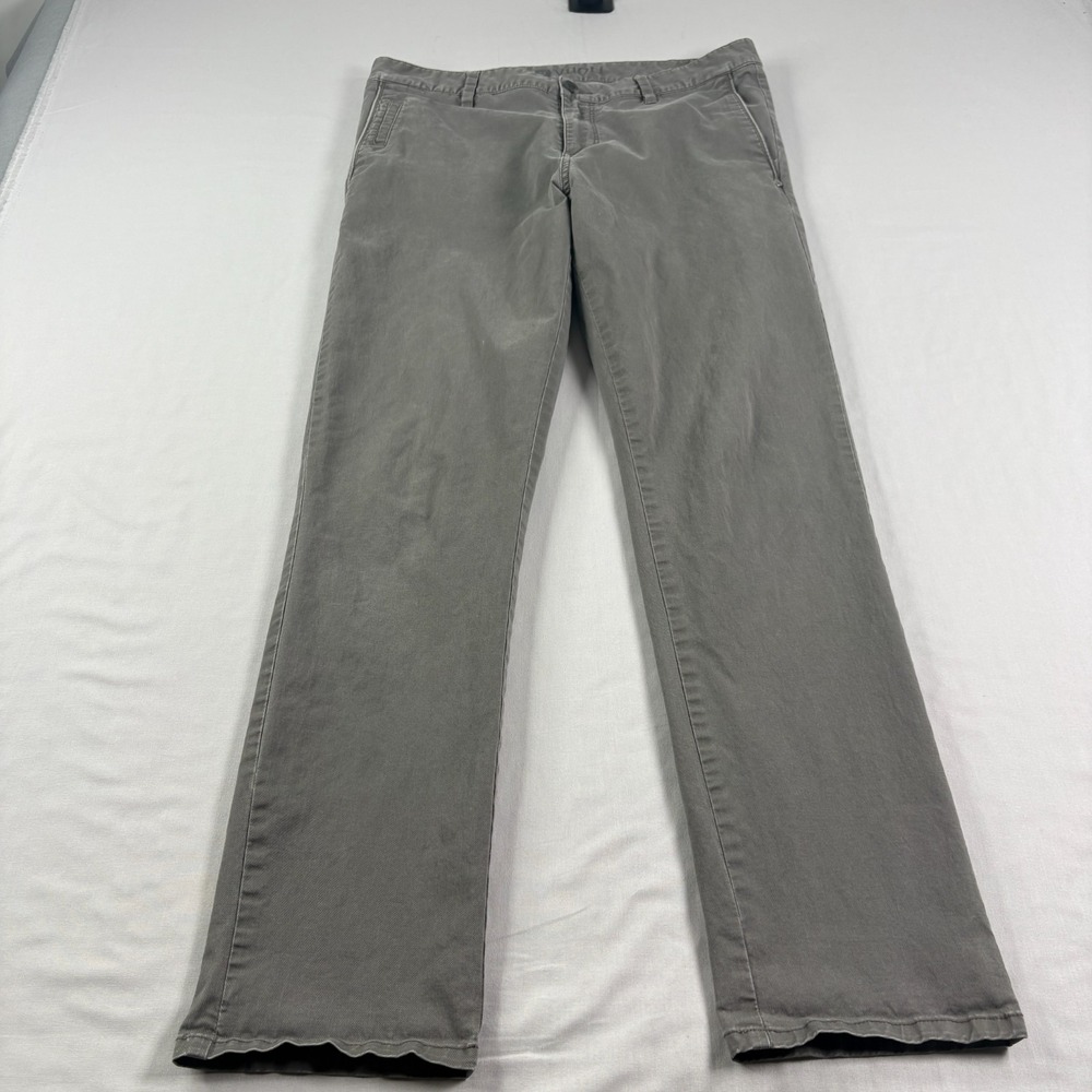 Vuori Pants Mens 33x29 Gray Collins‎ Chino Casual Cotton Twill Tapered